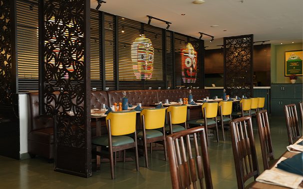 A festive spread laid out at Sattvam