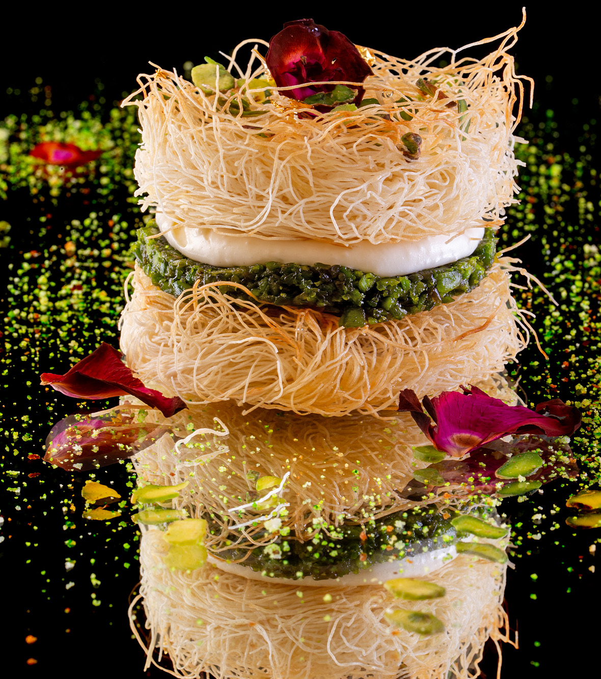 Sattvam Ghewar dessert